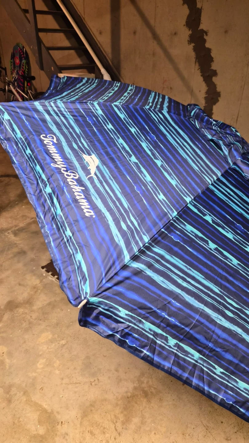 Tommy Bahama Blue Stripe Beach Umbrella