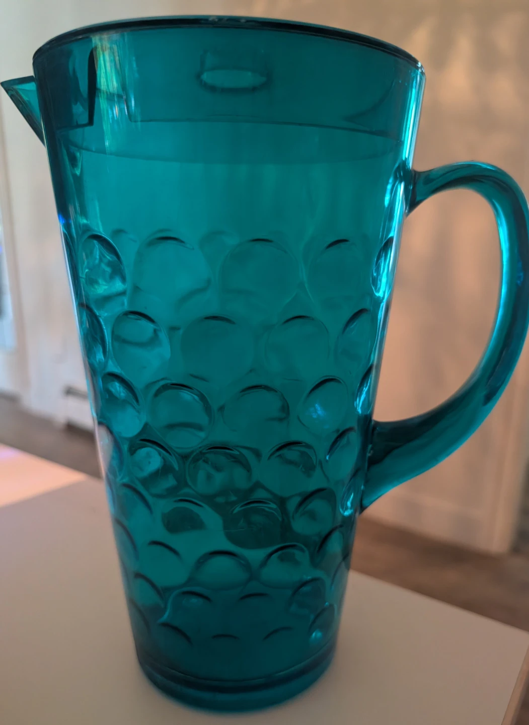 Teal Textured Pitcher with Lid - photo 2