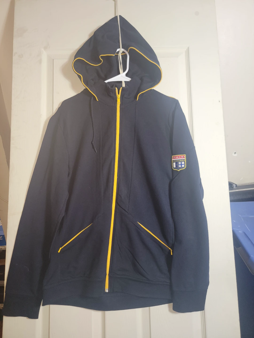 Armani Exchange Tracksuit Navy/Yellow - photo 4