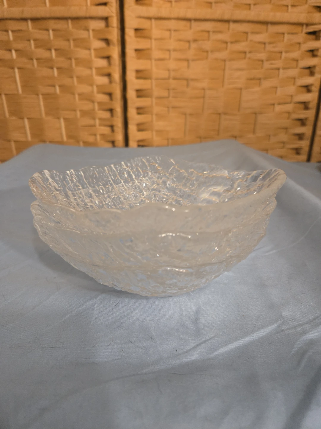 3pc Vintage Iittala Finlandia Ice Glass Bowls - photo 4