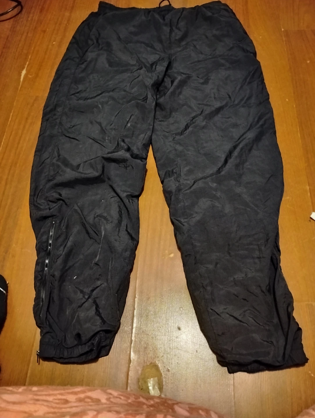 Nike Black Nylon Track Pants vintage from the 90s