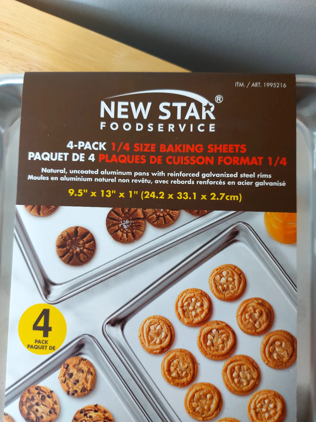 New Star Foodservice 4-Pack 1/4 Size Baking Sheets - photo 3