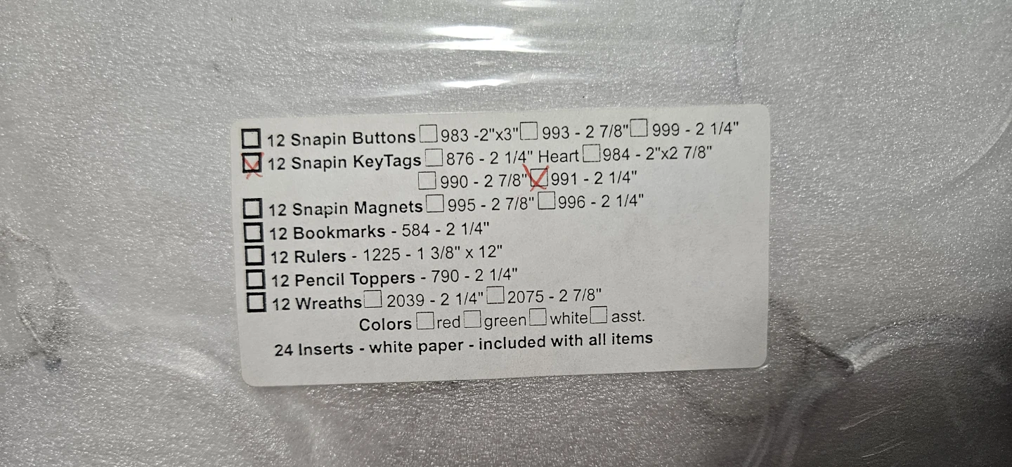 12-Pack Snapin KeyTags 2 1/4" - photo 2