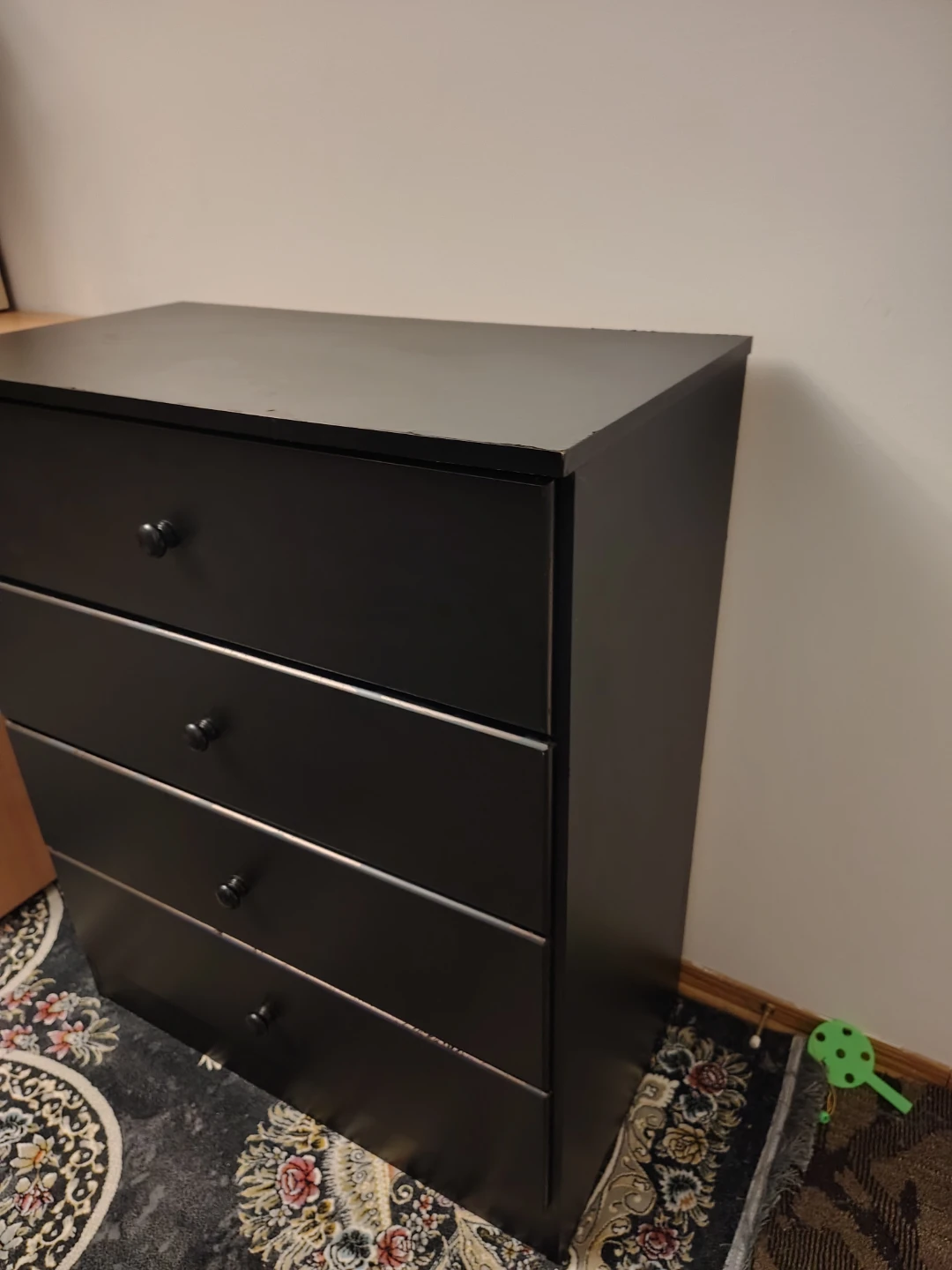 Black 4-Drawer Dresser - photo 4