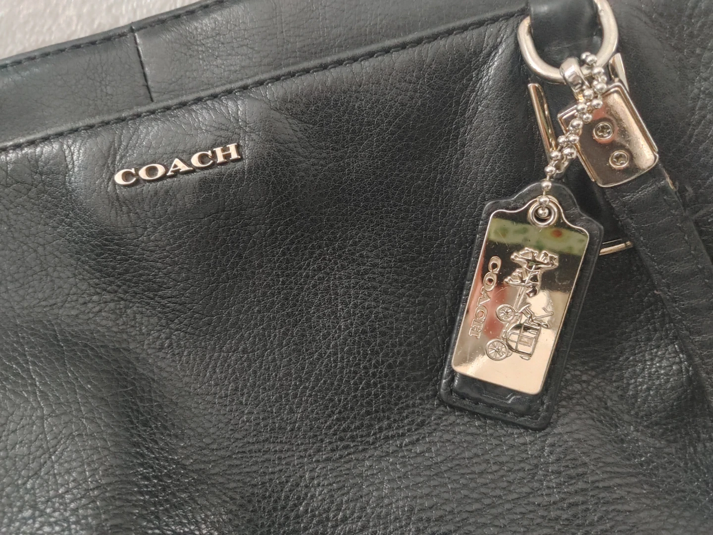 COACH Black Leather Handbag - photo 2