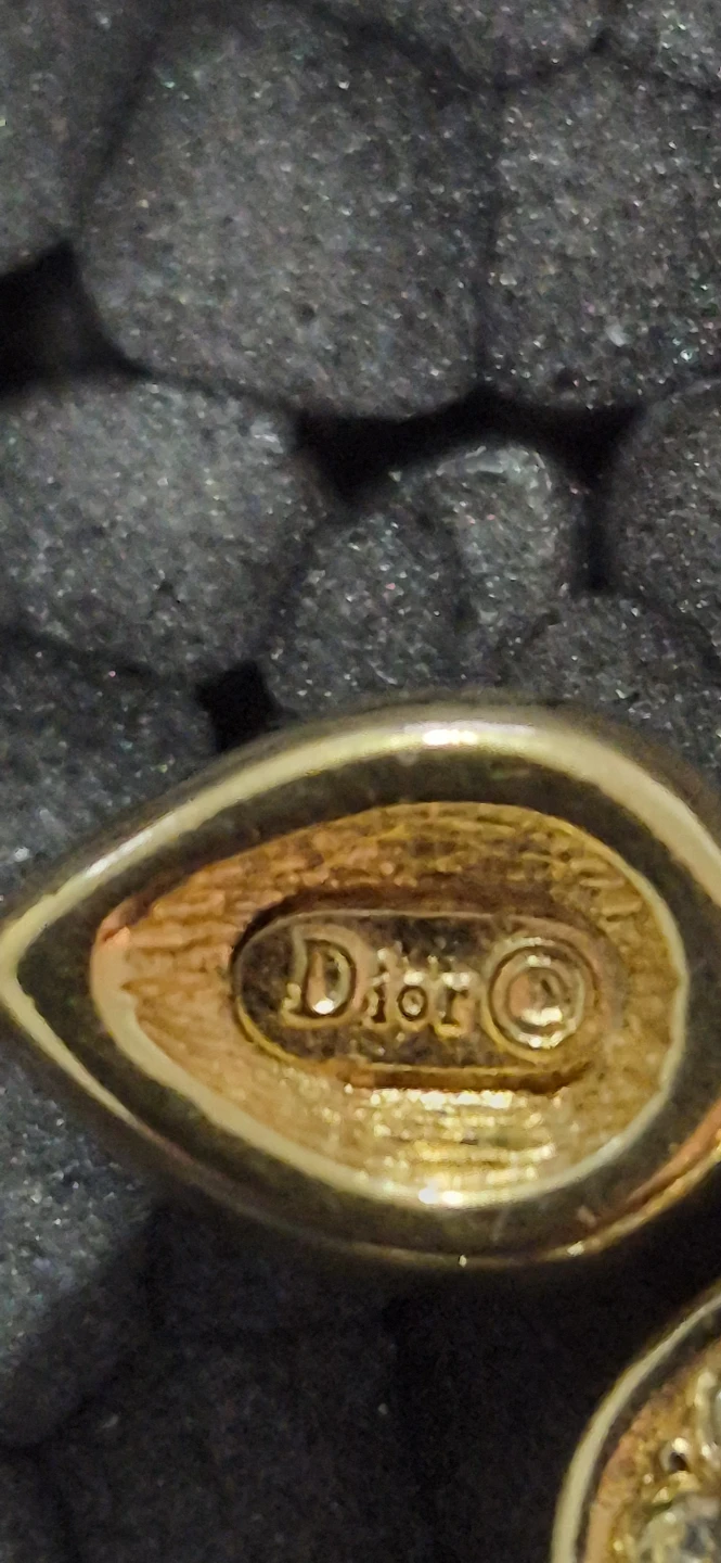 Christian Dior vintage 90's teardrop crystal earrings - photo 3