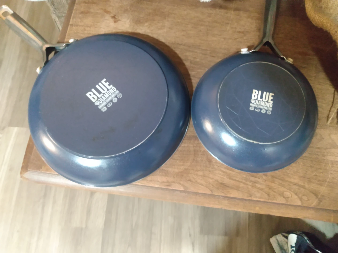 Set of Two Blue Diamond Frying Pans - photo 2