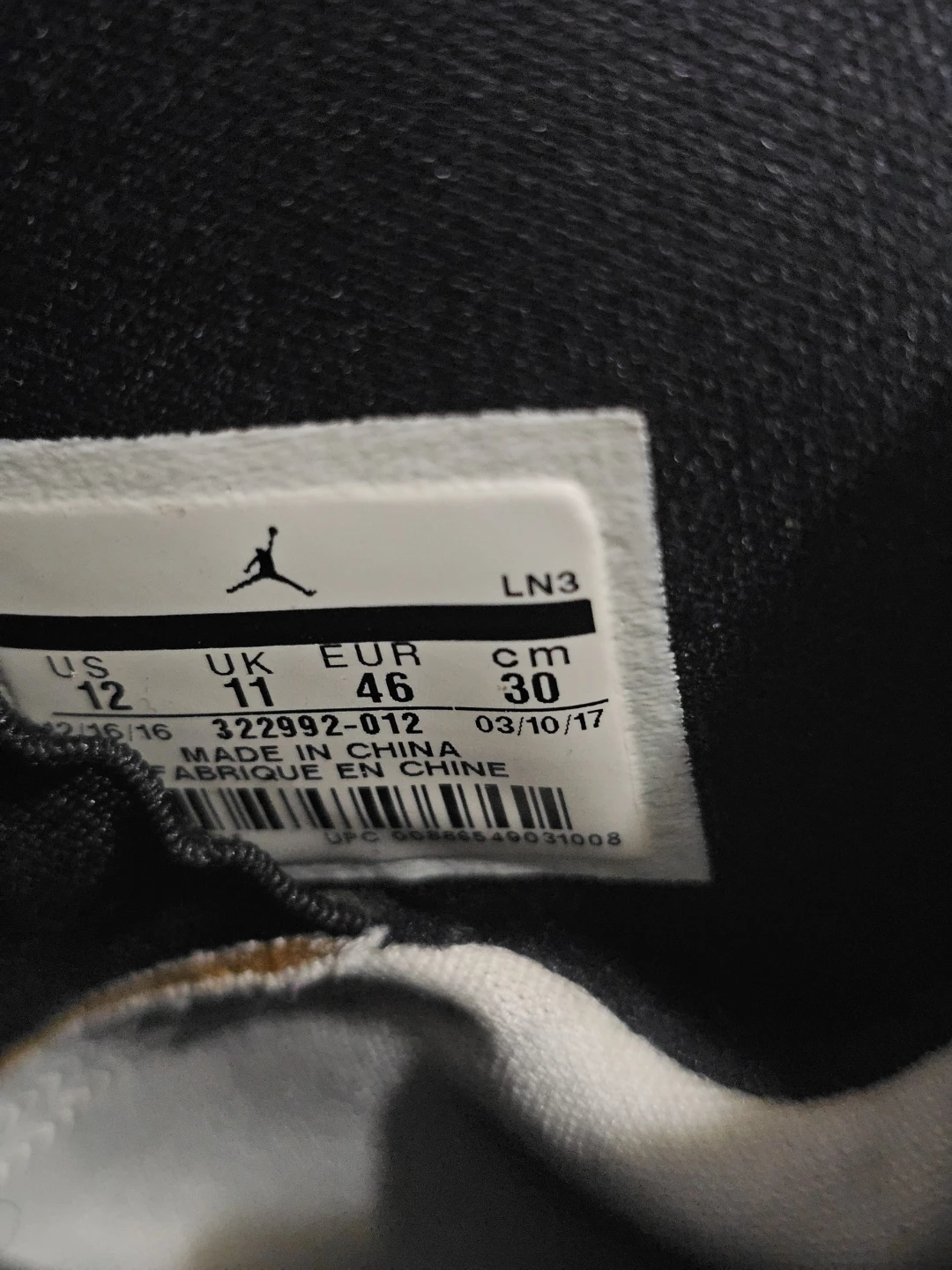 Jordan 6 Rings Sneakers Black and White - photo 4