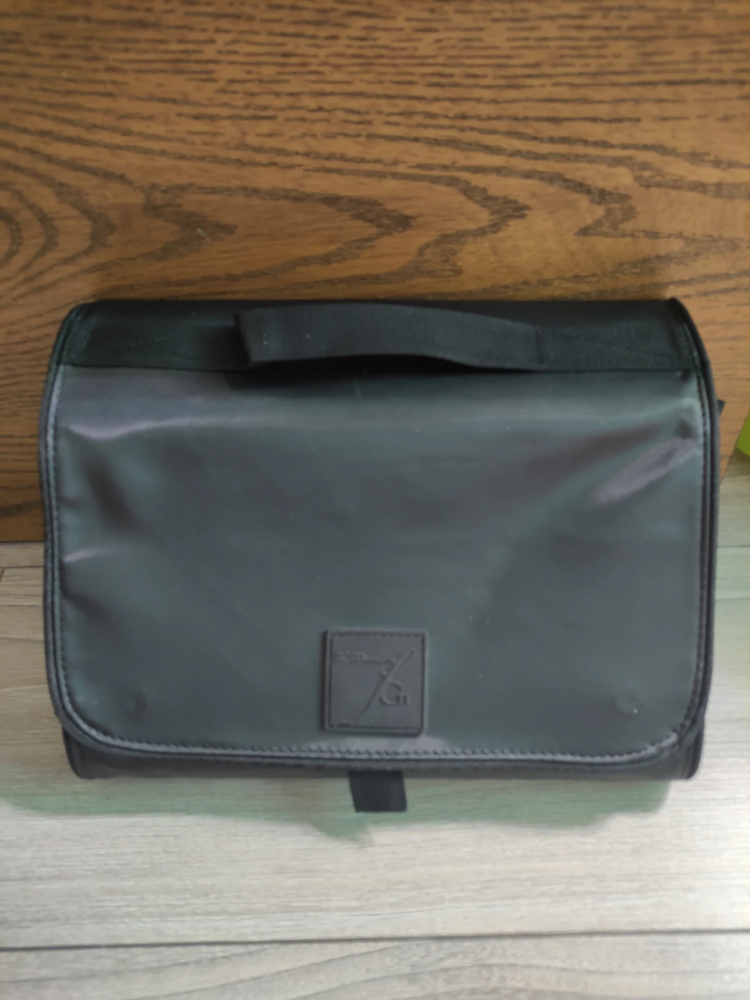 Black Hanging Toiletry Bag Organizer with Removable Pouches - photo 3