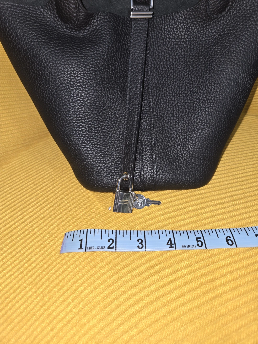 Black Leather Handbag Hermes - photo 5