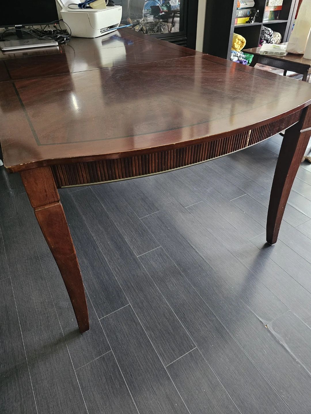 Dark Wood Dining Table