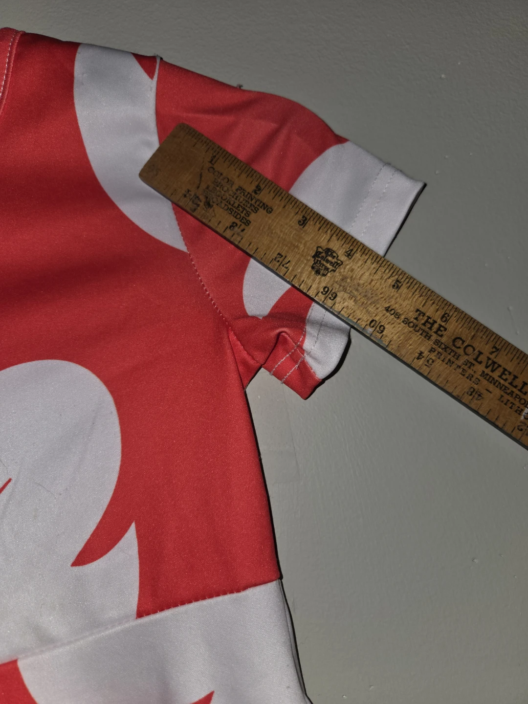 Red and White Leaf Print Dress - photo 5