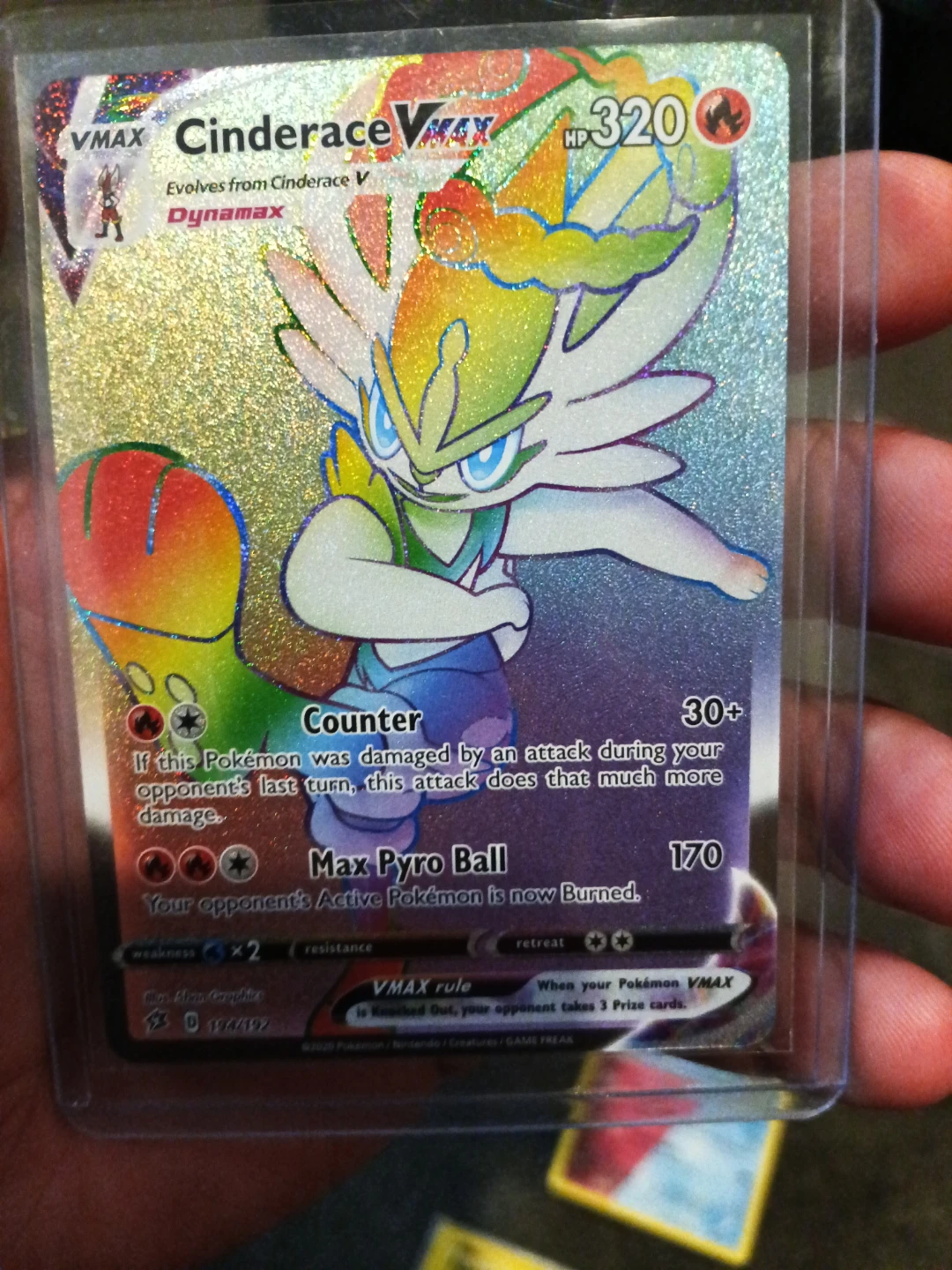 Pokemon Cinderace VMAX Card 194/197