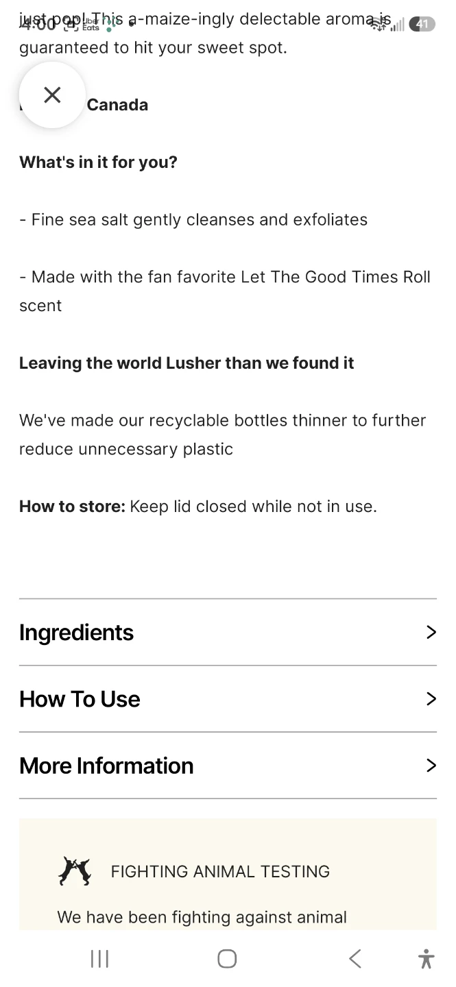 Lush Let The Good Times Roll Shower Gel 100ml - photo 2