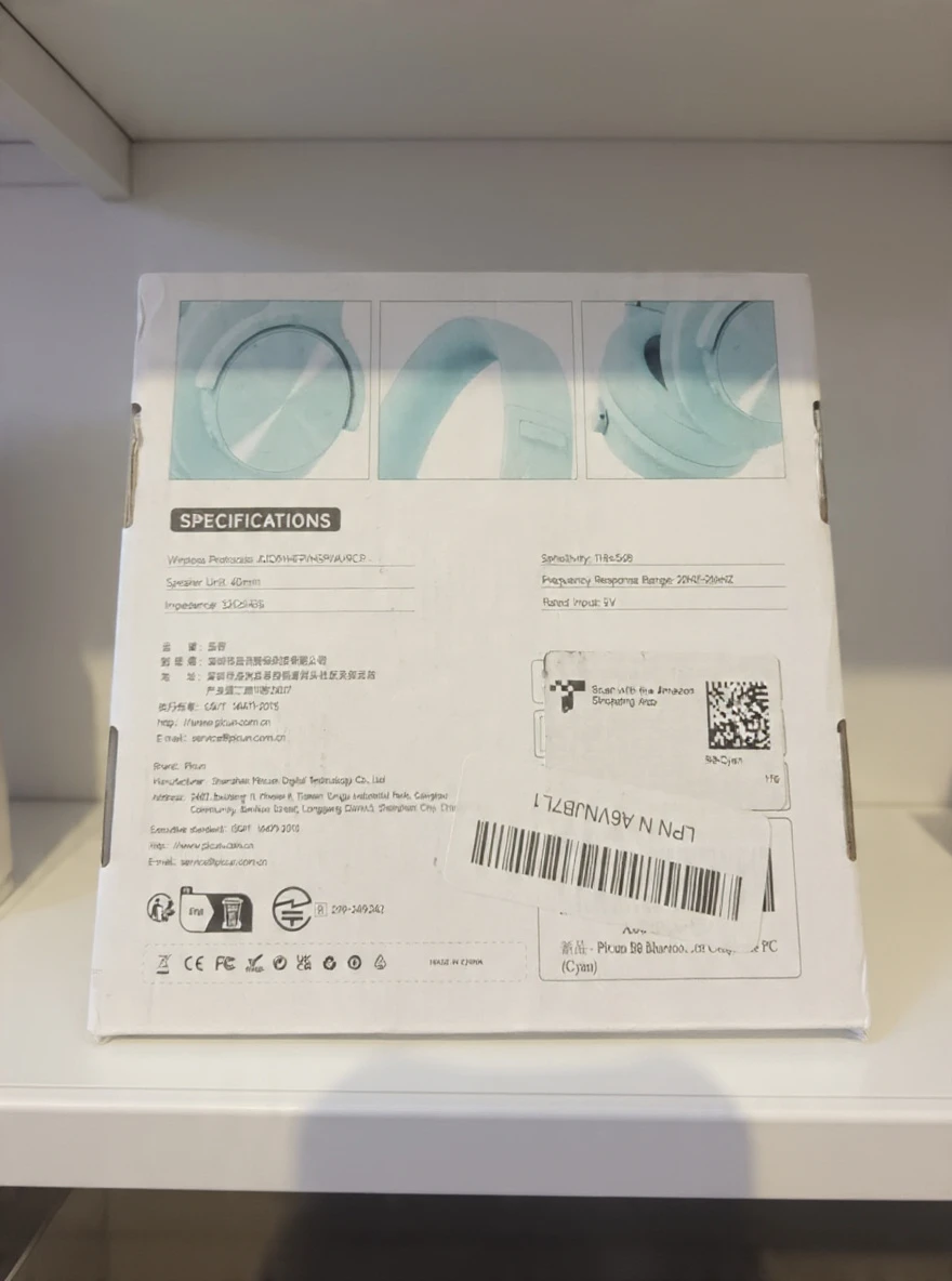 Picun B8 Wireless Headphones - Cyan - photo 2