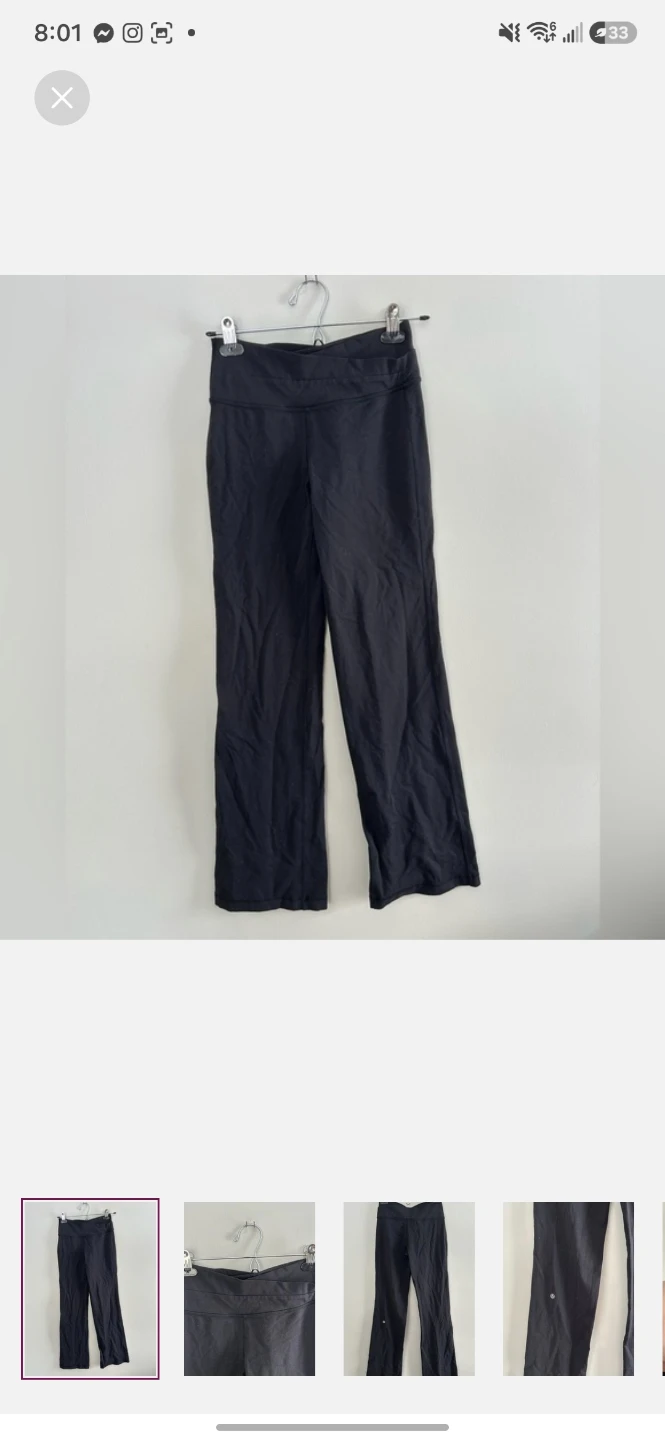 Lululemon Black Cross-Waist Leggings