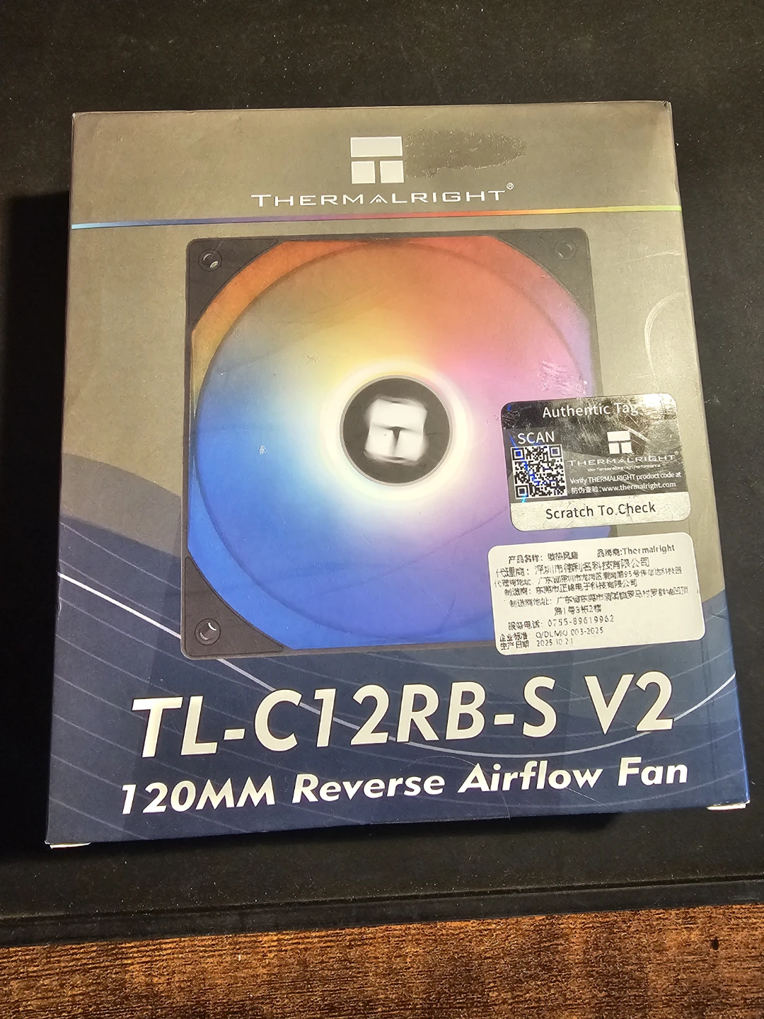 Thermalright TL-C12RB-S V2 120mm Reverse Airflow Fan