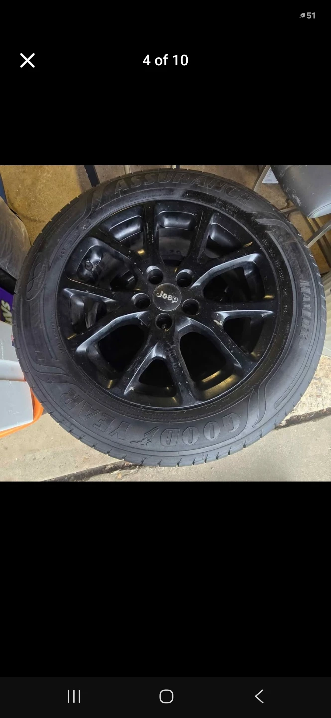 Jeep 17” Wheels w/ Goodyear Tires + Spare – Set of 5 - photo 5