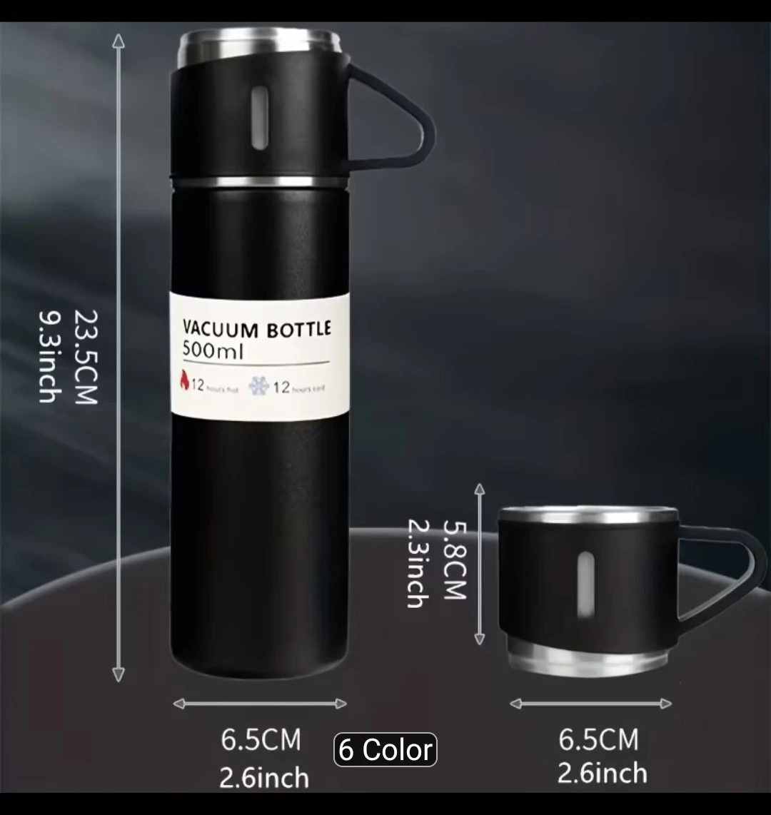 Vacuum Bottle and Cup Gift Set