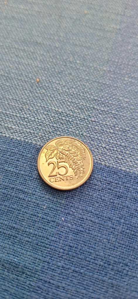 2012 Trinidad and Tobago 25 Cents Coin - photo 2