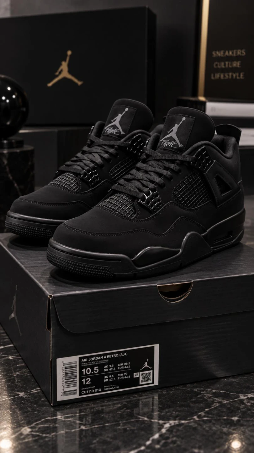 Air Jordan 4 Retro Black Cat - photo 2