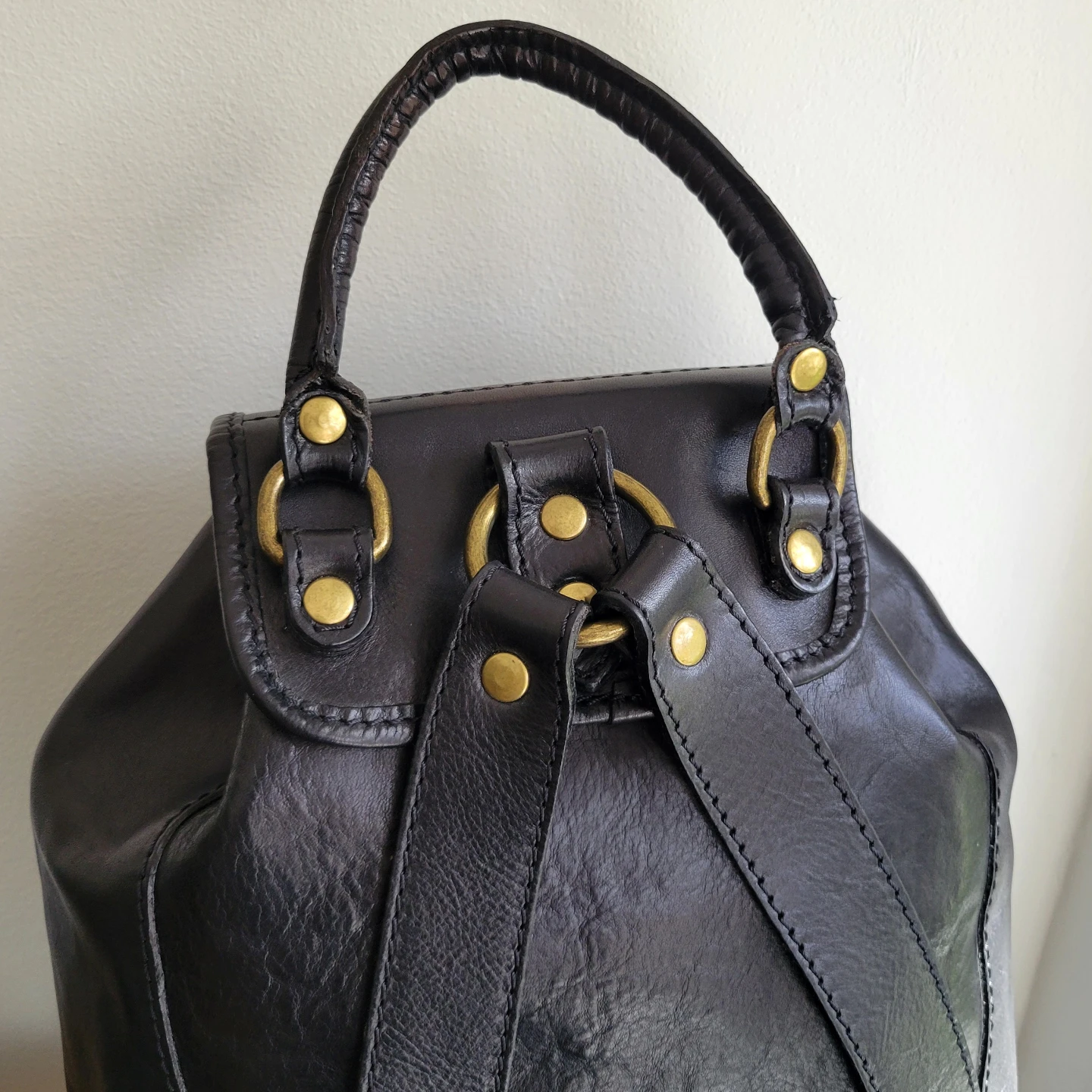 Vera Pelle genuine leather Italian backpack - photo 4