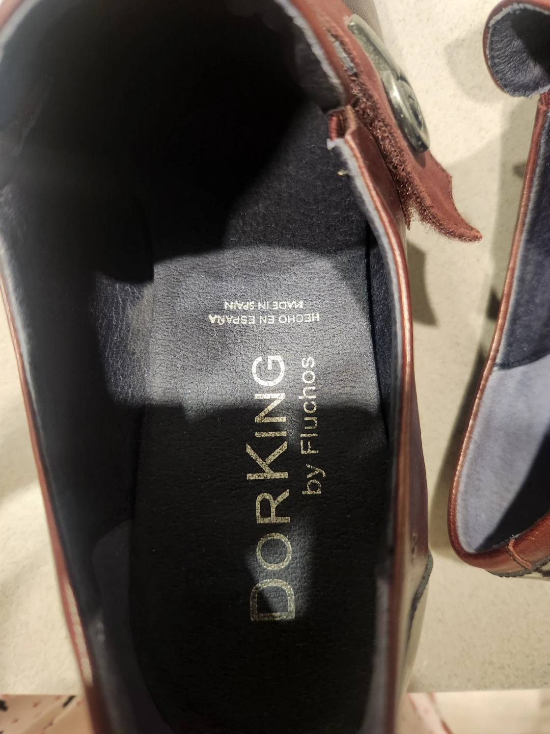 Dorking by Fluchos Maroon Leather Heels - photo 4