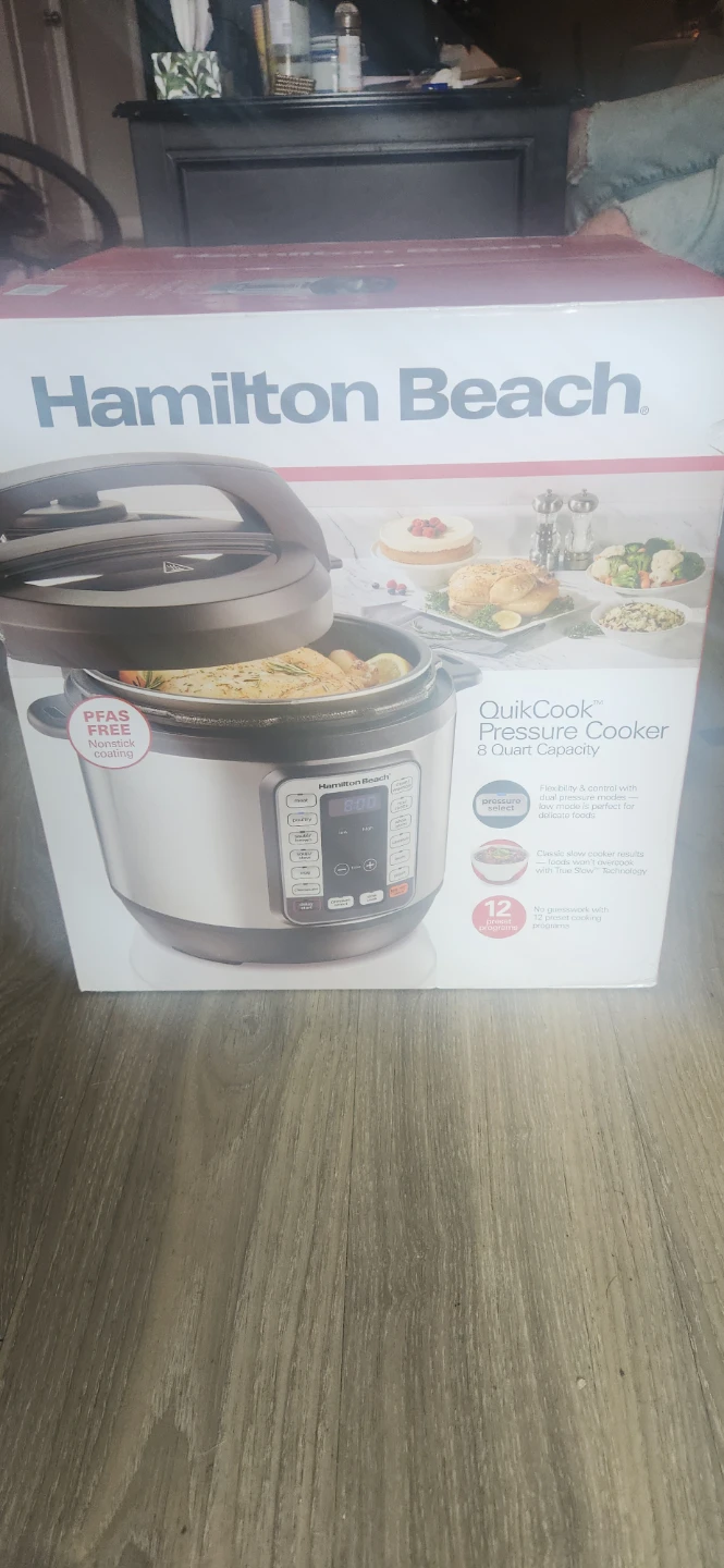 Hamilton Beach QuikCook Pressure Cooker 8 Quart