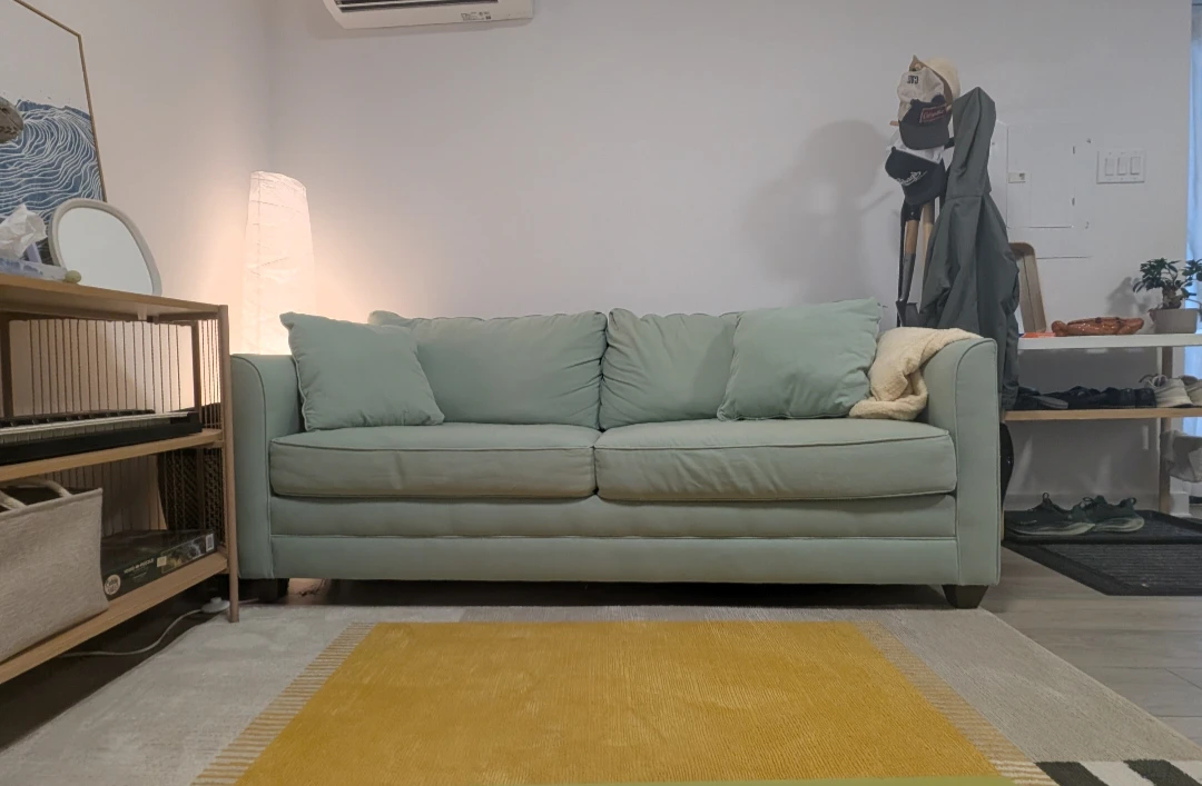 Light Green Sofa Bed (Mattress Included)