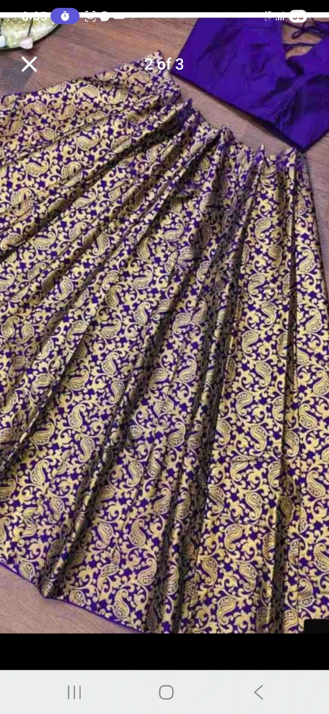Blue and Gold Lehenga Choli Set🏈 - photo 2