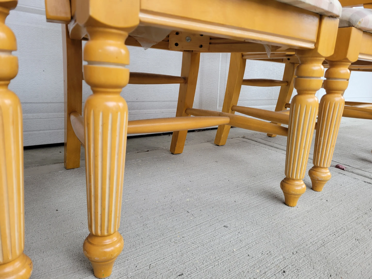 Set of Vintage Country French / Neoclassical Style Dining Chairs - photo 3