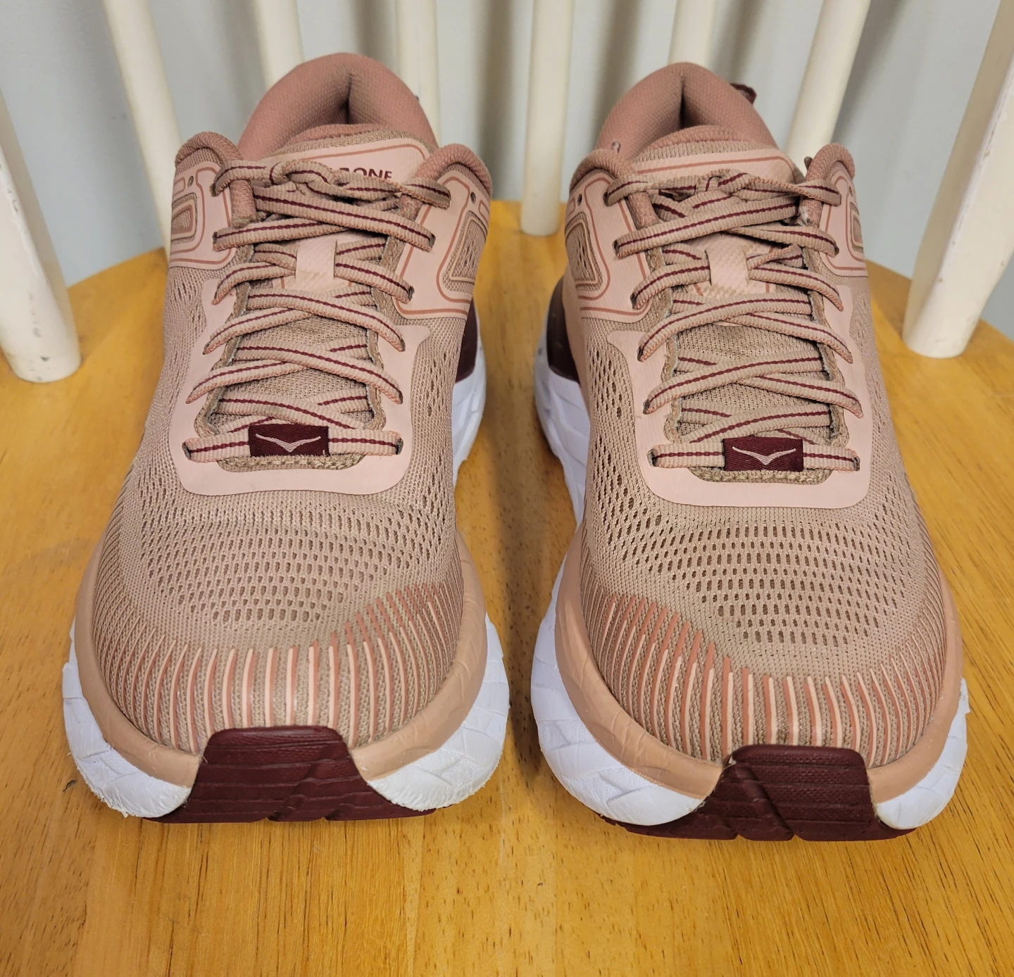 Hoka One One Bondi 7 Rose Pink White Running Shoes Women Sz 8.5 - photo 4
