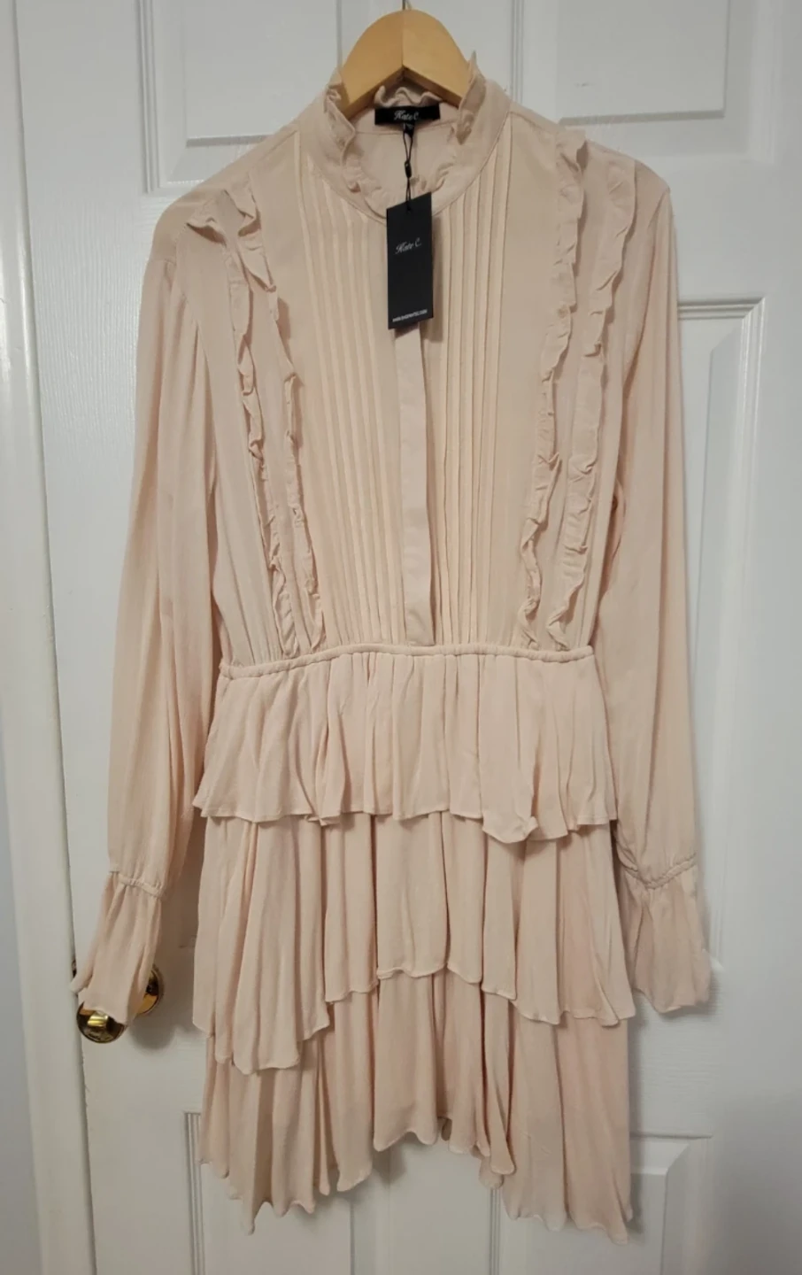 Kate C. Boho Ruffle Tiered Mini Dress
