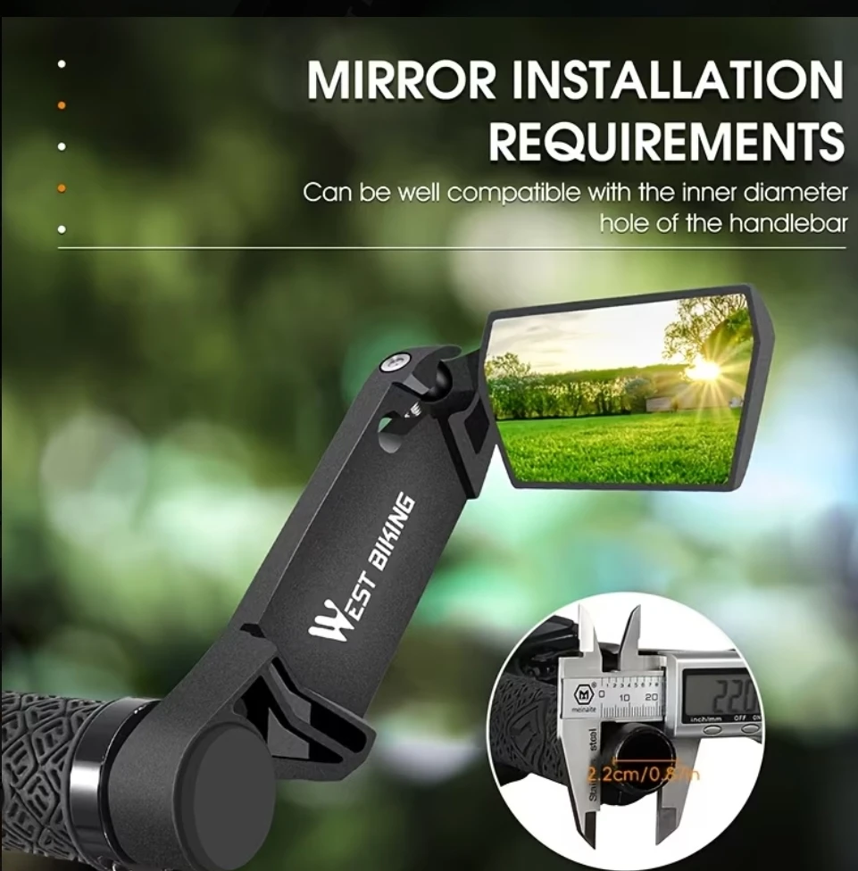 BIKE REAR VIEW MIRRORS/ BULLHORN GRIPS NEW - photo 2