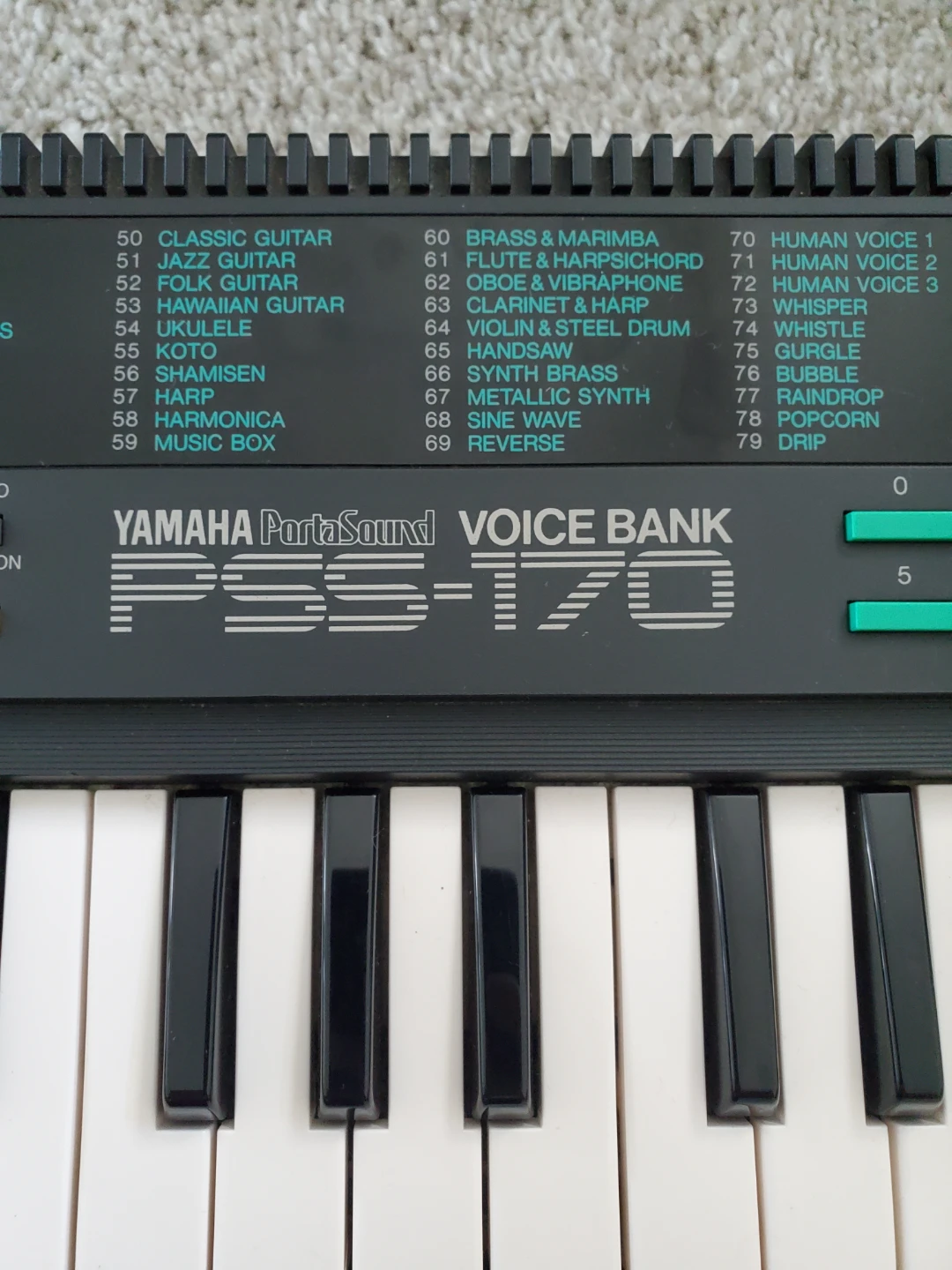 Yamaha PortaSound PSS-170 Keyboard - photo 5