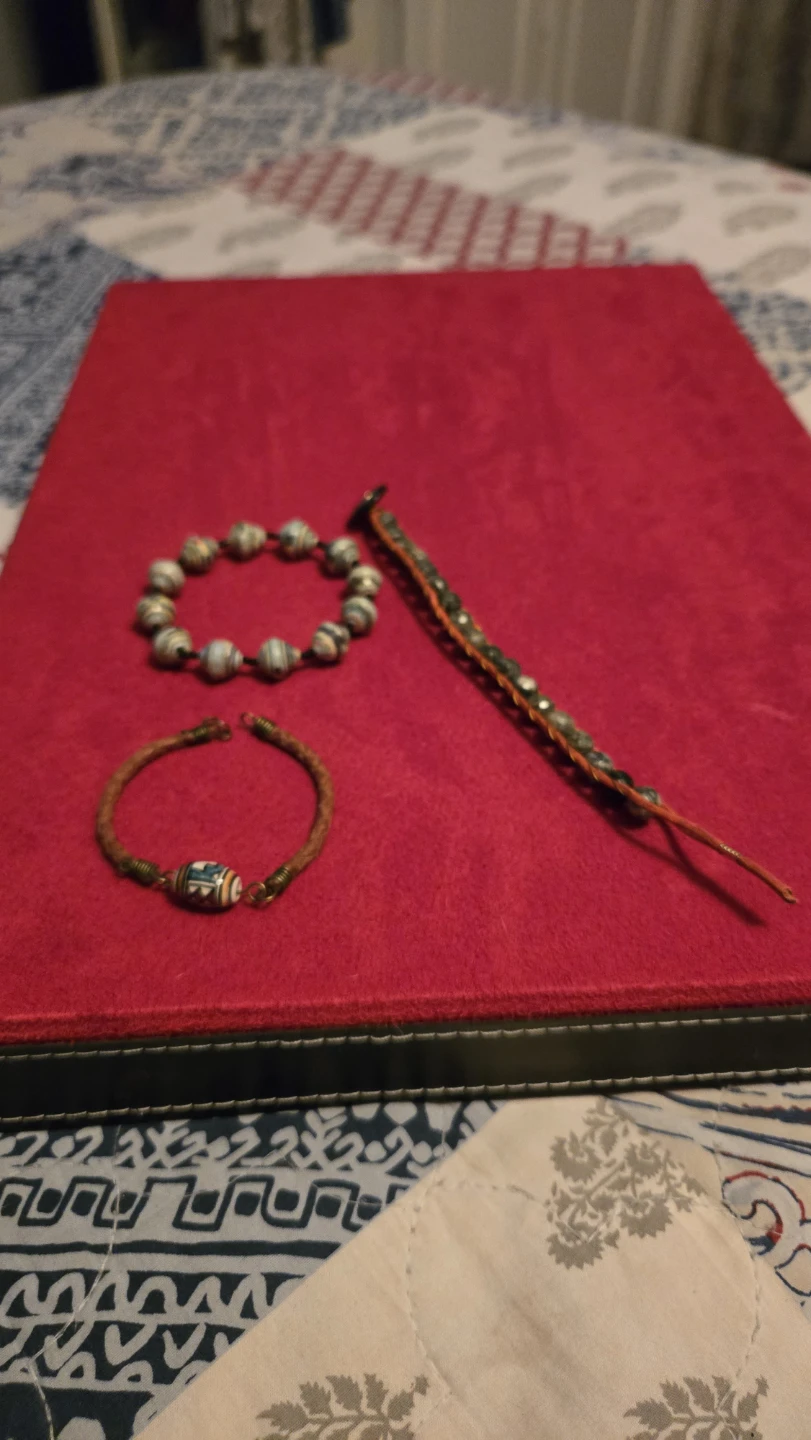 Set of Three Beaded Bracelets