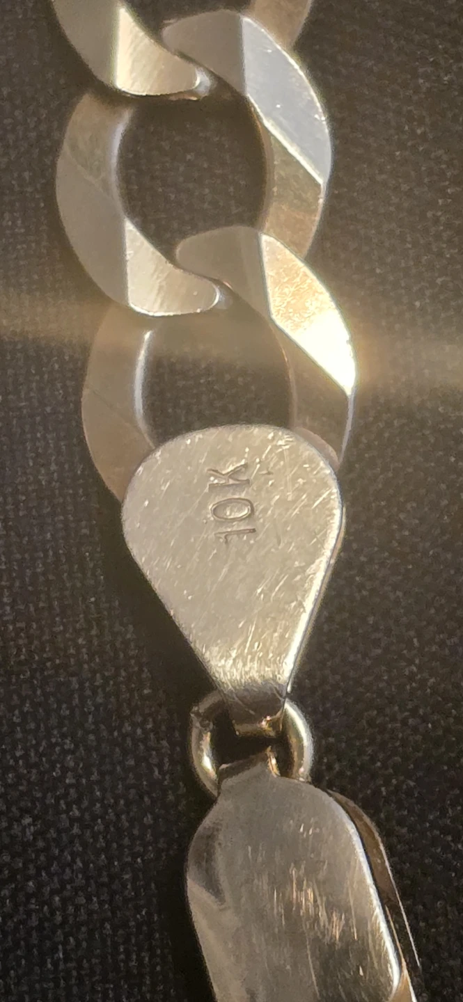 10K Gold Curb Link Bracelet - photo 2
