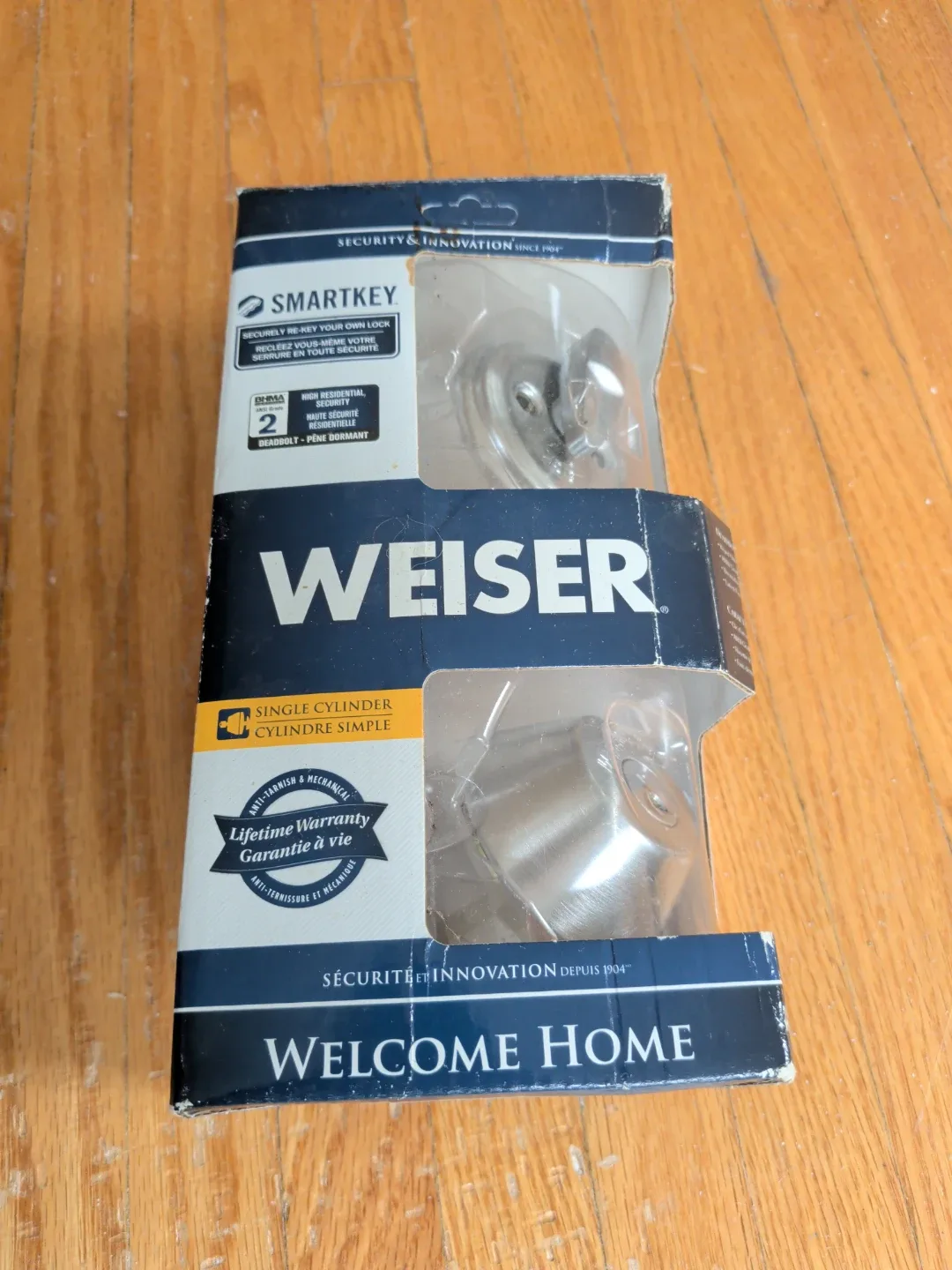 Weiser SmartKey Single Cylinder Deadbolt