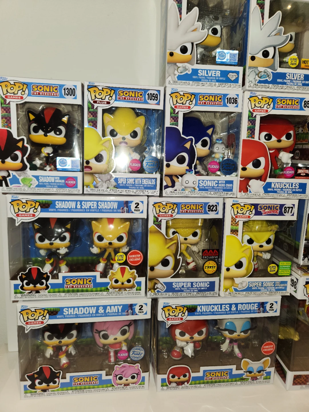 Sonic Funko Pop Collection x14 Chase, Flocked, GITD, 2 Packs, LE - photo 5