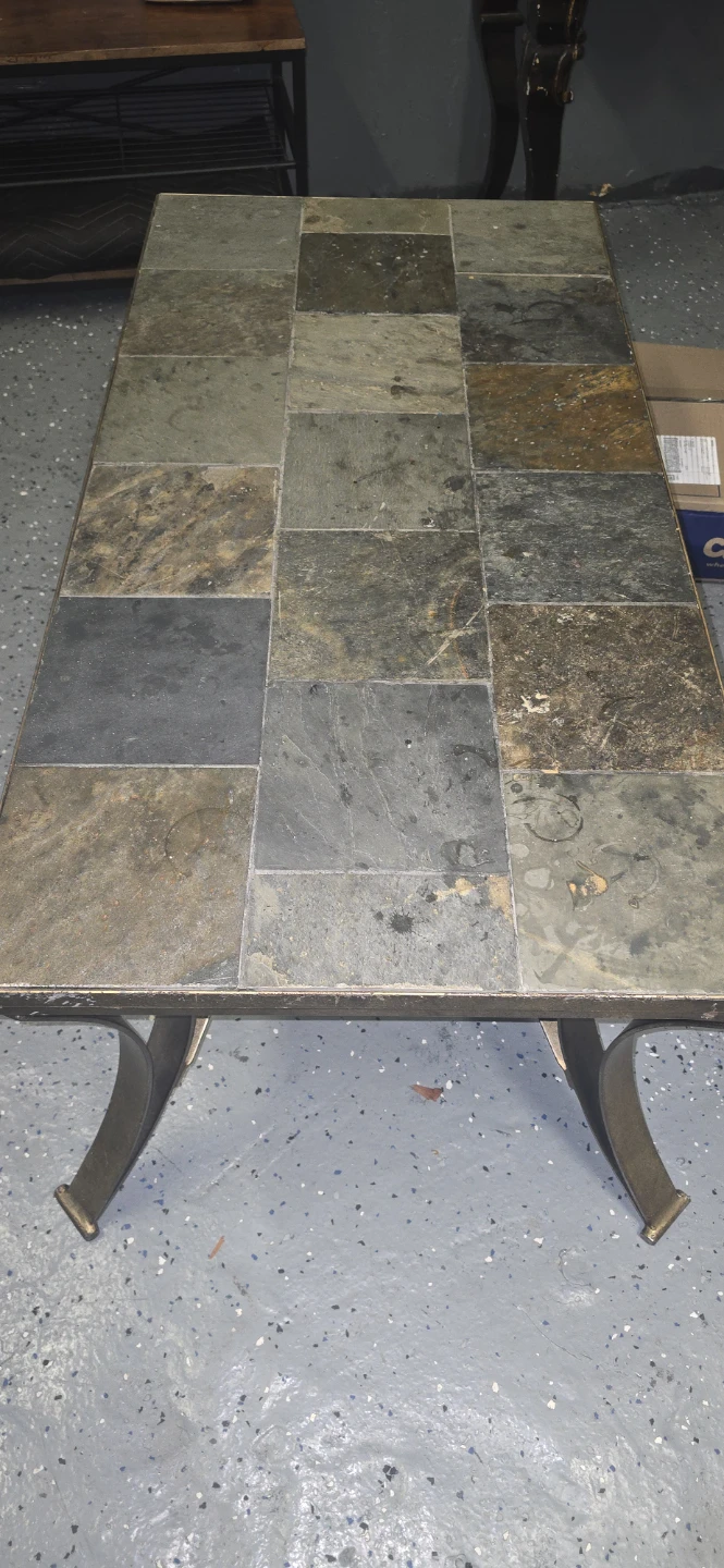 Rectangular Coffee Table with Slate Top - photo 5