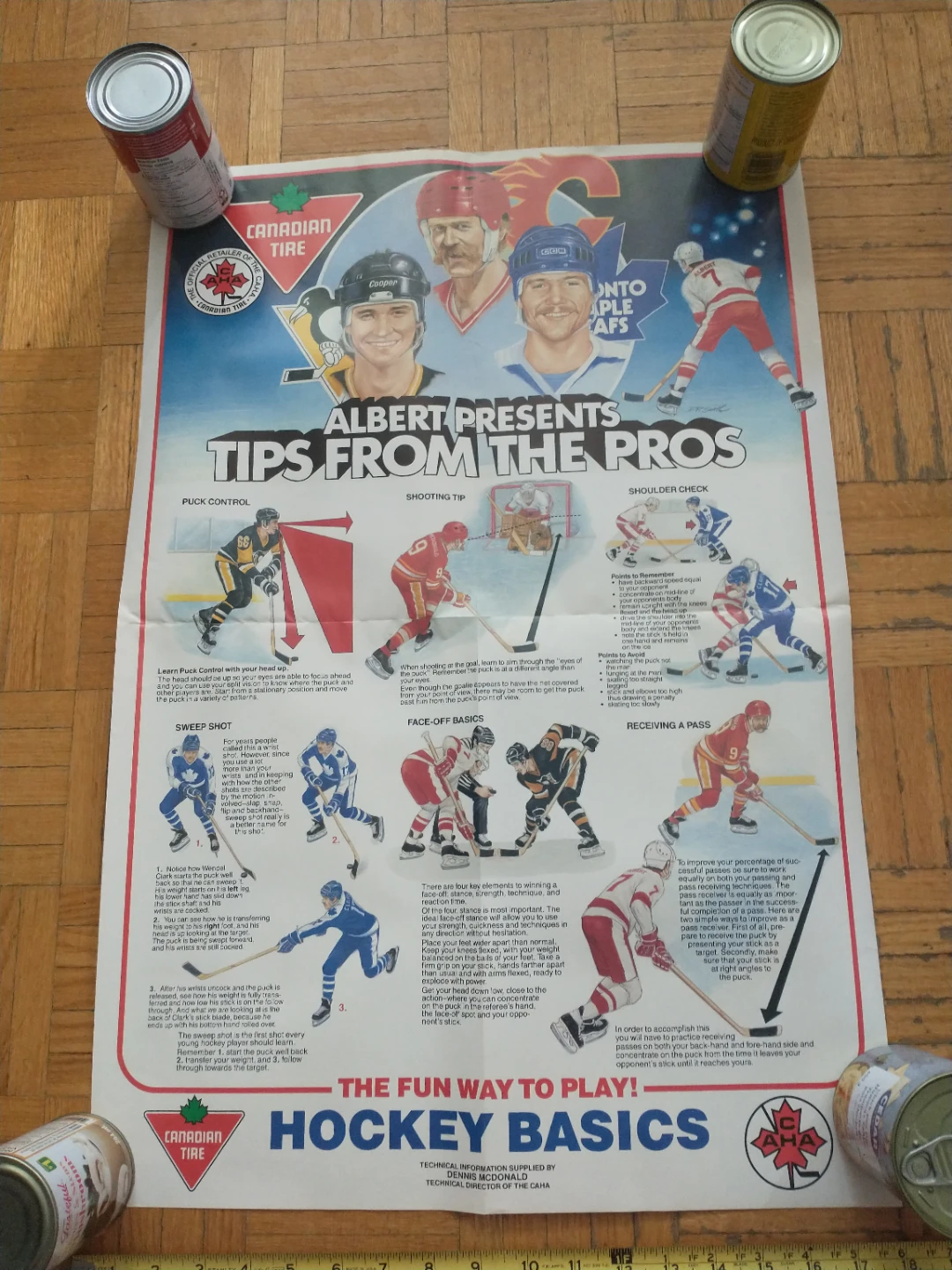 1985 Canadian Tire Vintage 27 x 18" Hockey Poster - photo 3