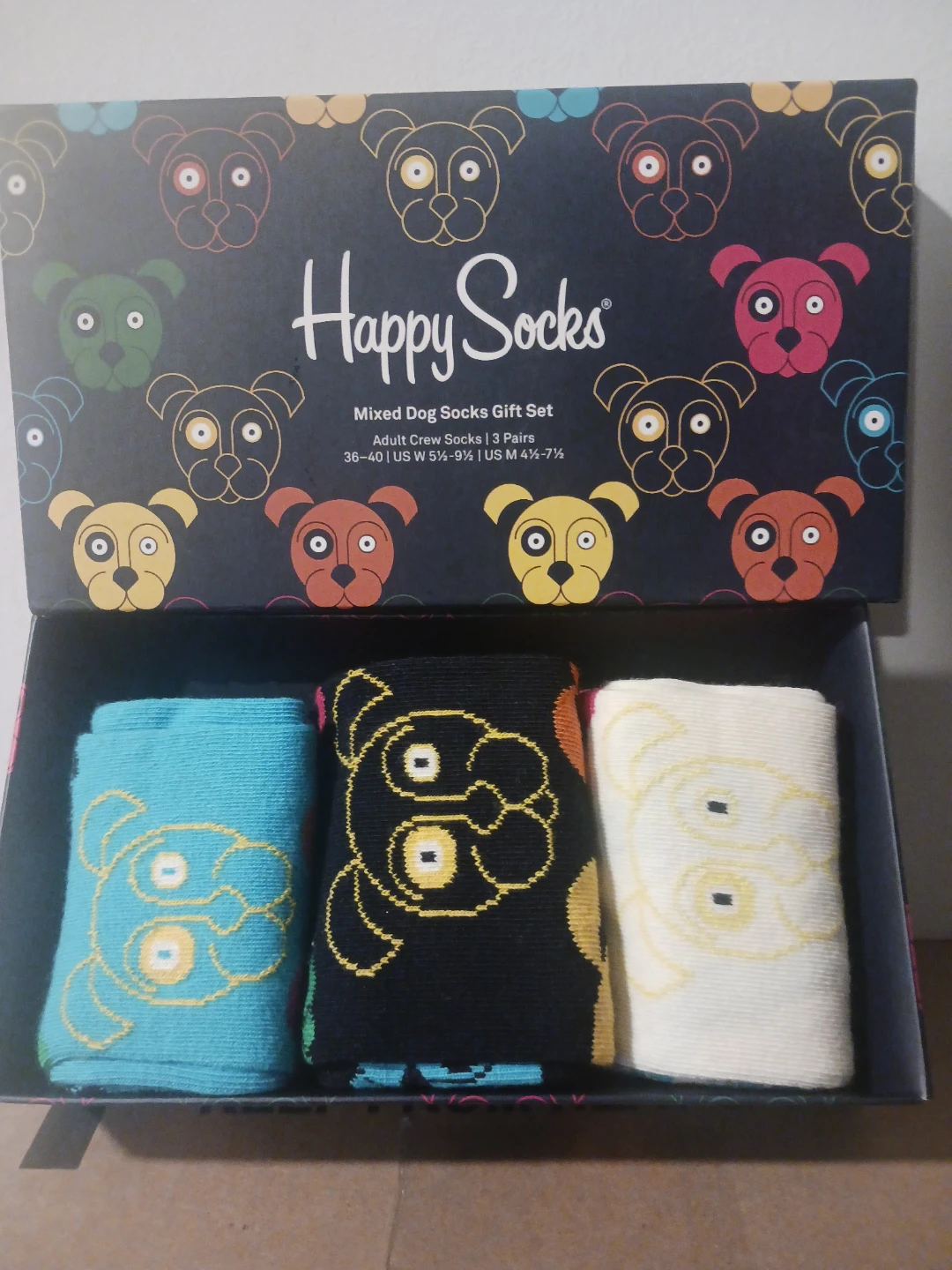 Happy Socks Mixed Dog Socks Gift Set - 3 Pairs