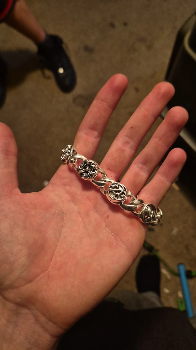 Chrome Hearts Multi-Link Silver Bracelet - photo 5