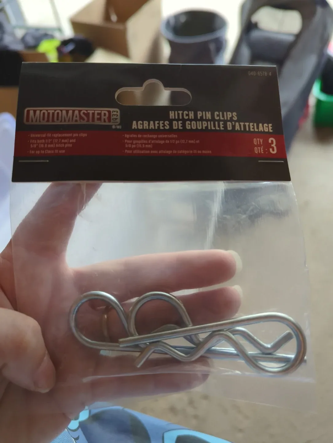 Motomaster Hitch Pin Clips (3 Pack)