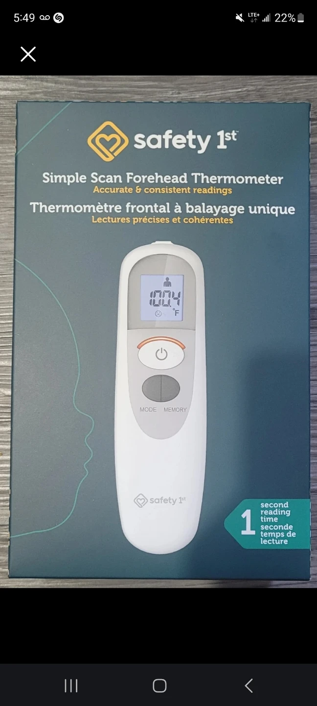 Safety 1st Simple Scan Forehead Thermometer