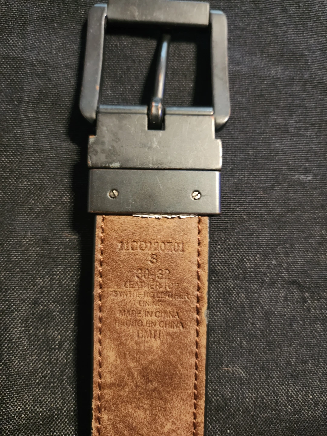 Columbia Men's black leather belt