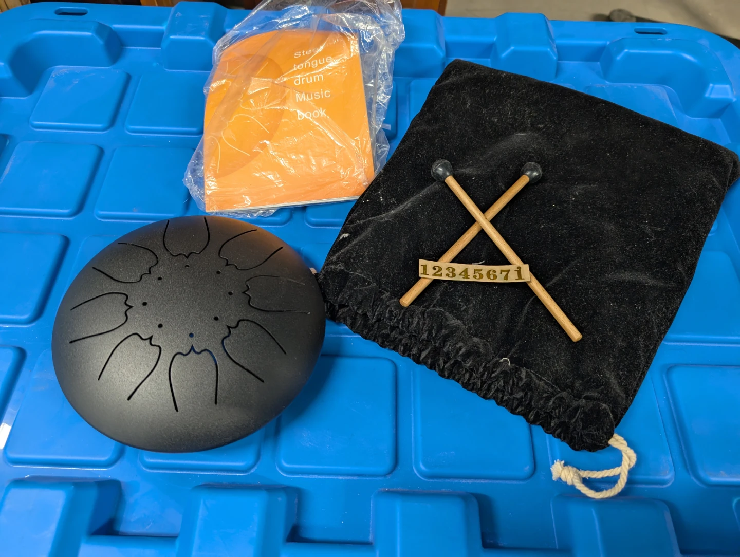 Small Black Steel Tongue Drum
