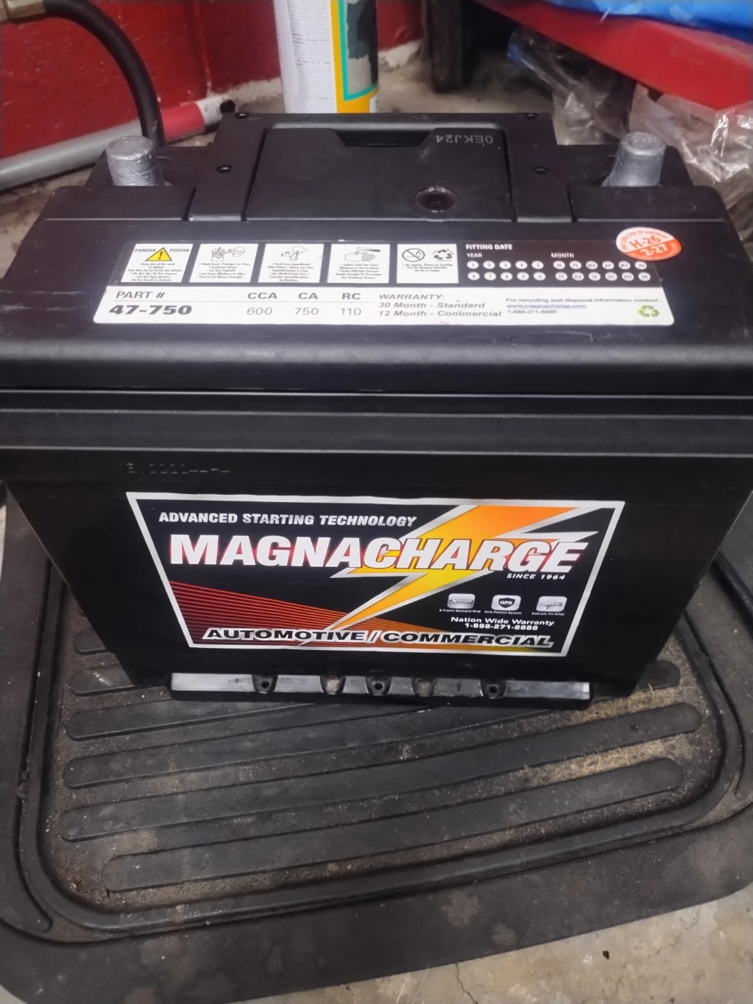 Magnacharge 47-750 Automotive Battery - photo 2