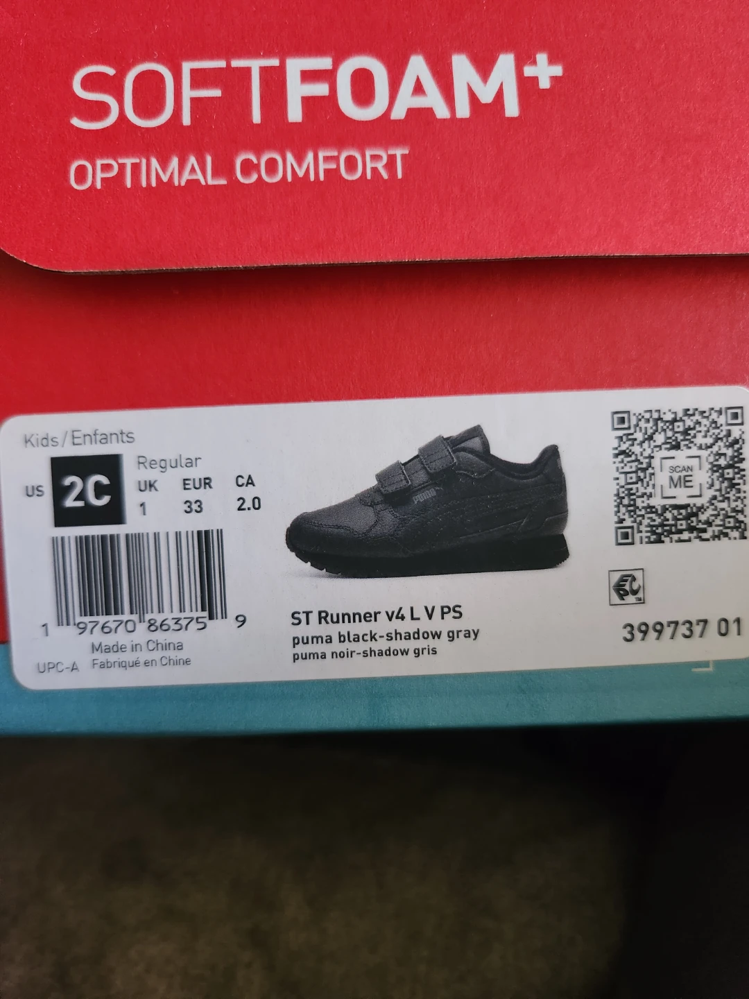 Puma ST Runner v4 Kids Shoes Black