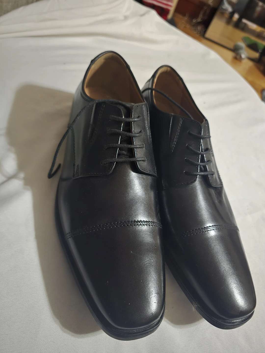 Black Cap Toe Dress Shoes